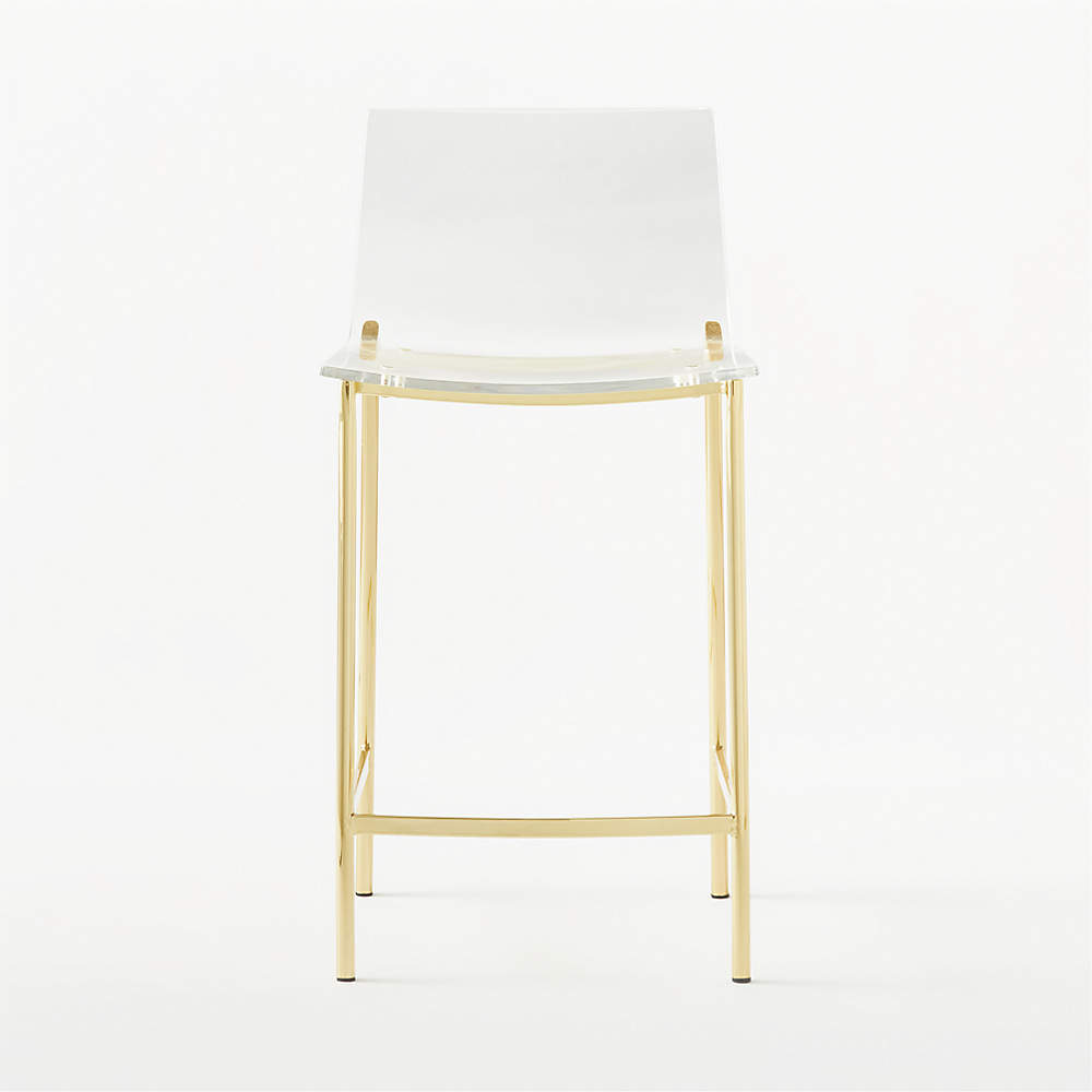 Cb2 acrylic deals counter stool