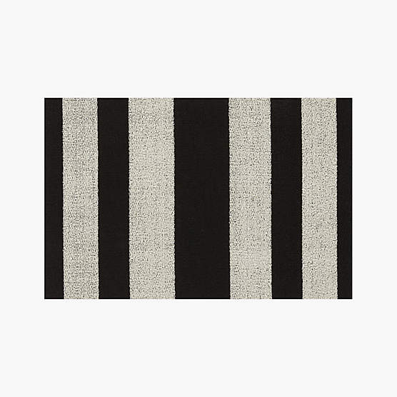 Chilewich® Black and White Utility Mat 2'x3'