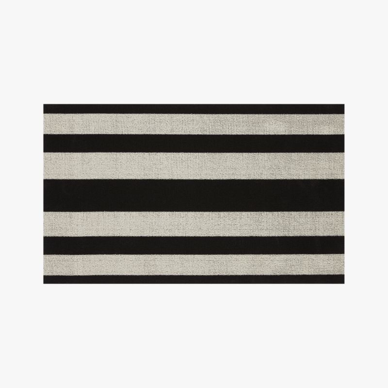 Onca Black and White Bath Mat 24x36 by Kravitz Design + Reviews