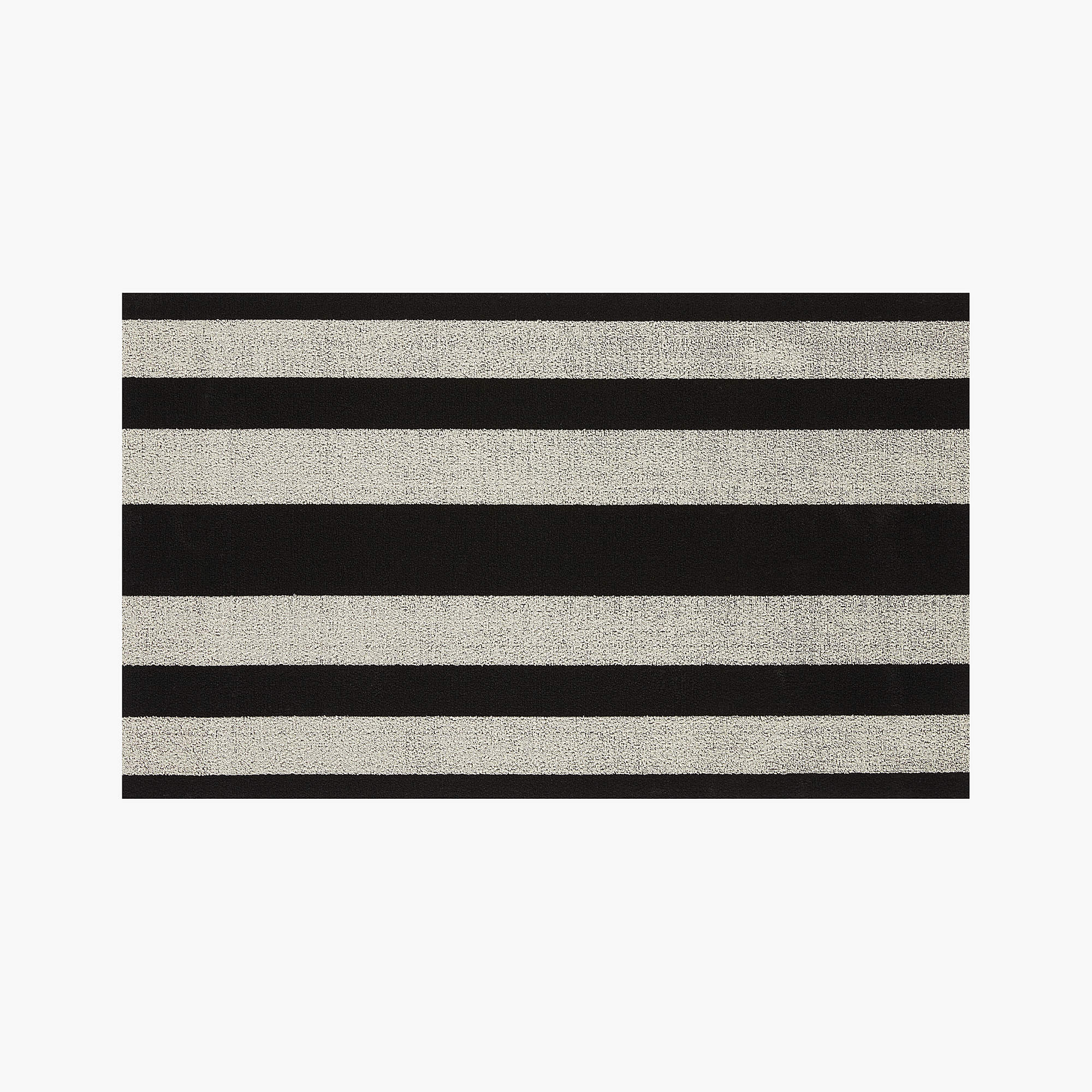 Chilewich Black and White Floor Mat + Reviews CB2