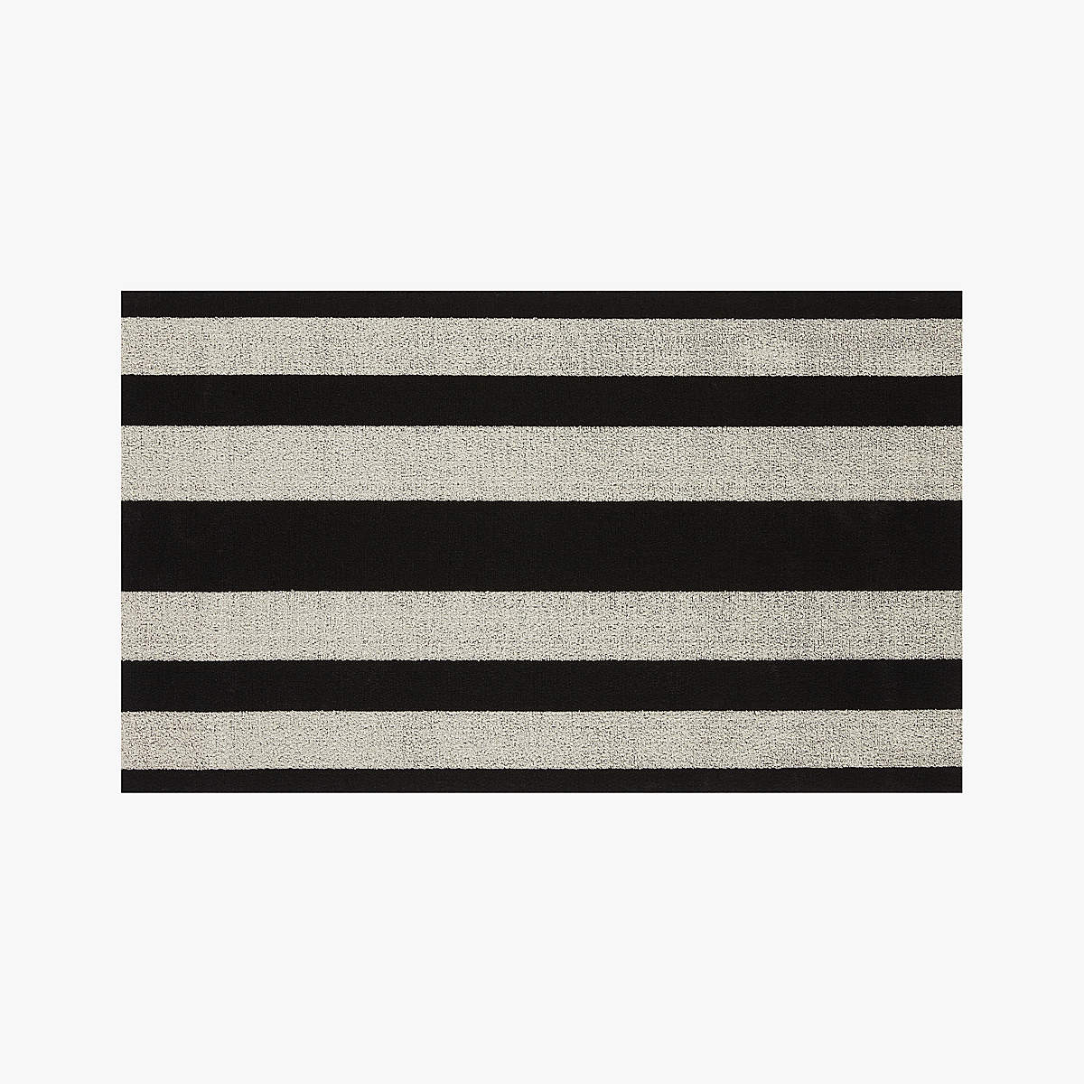 Chilewich Black and White Floor Mat + Reviews CB2