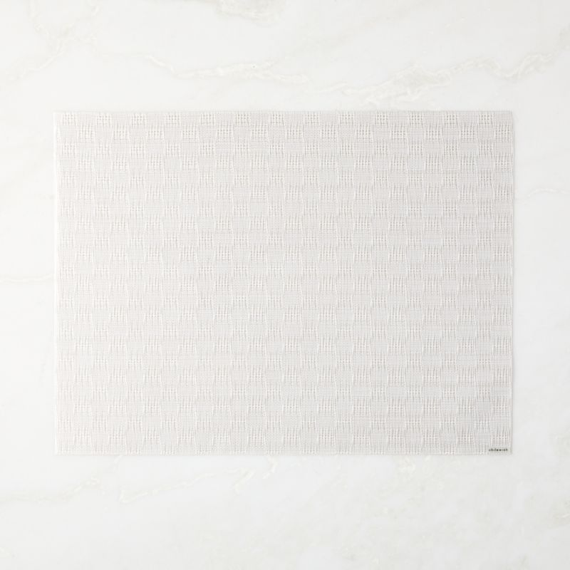 View Chilewich® Woven White Vinyl Placemat details
