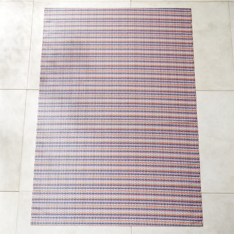 Chilewich Heddle Multicolor Outdoor Rug 6 X9 Cb2