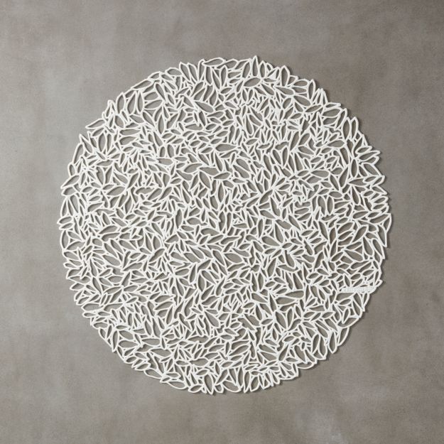 Chilewich Petal White Cutout Placemat + Reviews CB2
