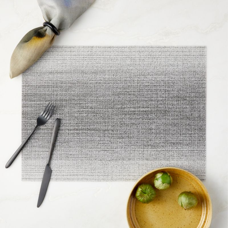 Chilewich® Woven Grey Ombre Vinyl Placemat - image 1 of 3