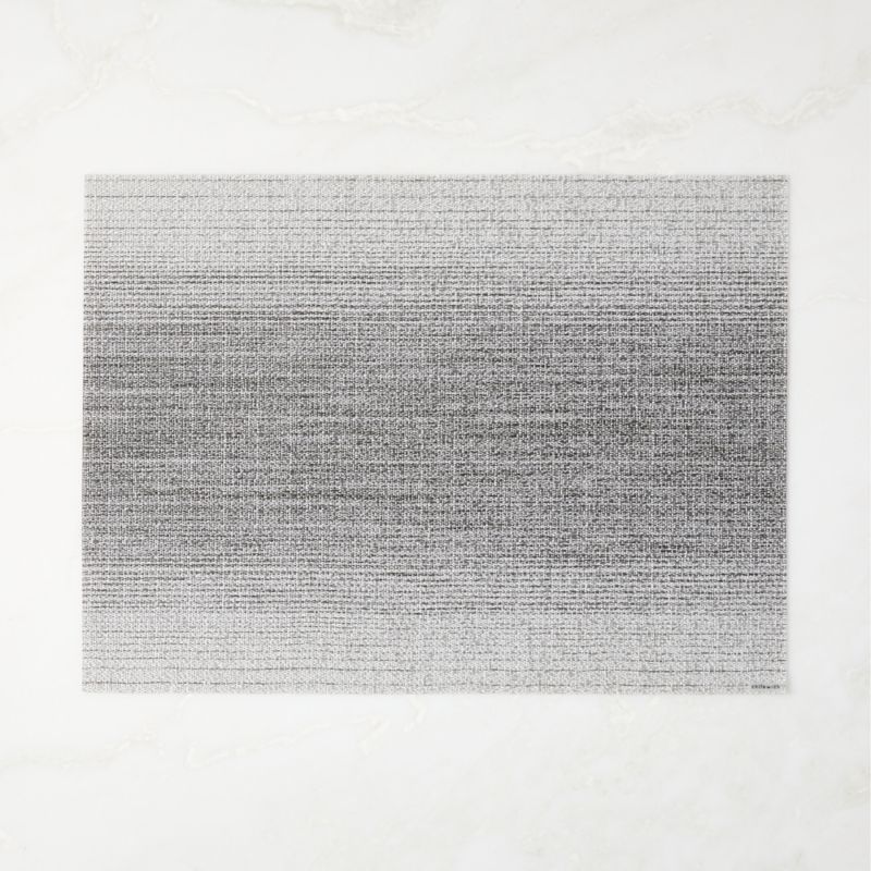 View Chilewich® Woven Grey Ombre Vinyl Placemat details