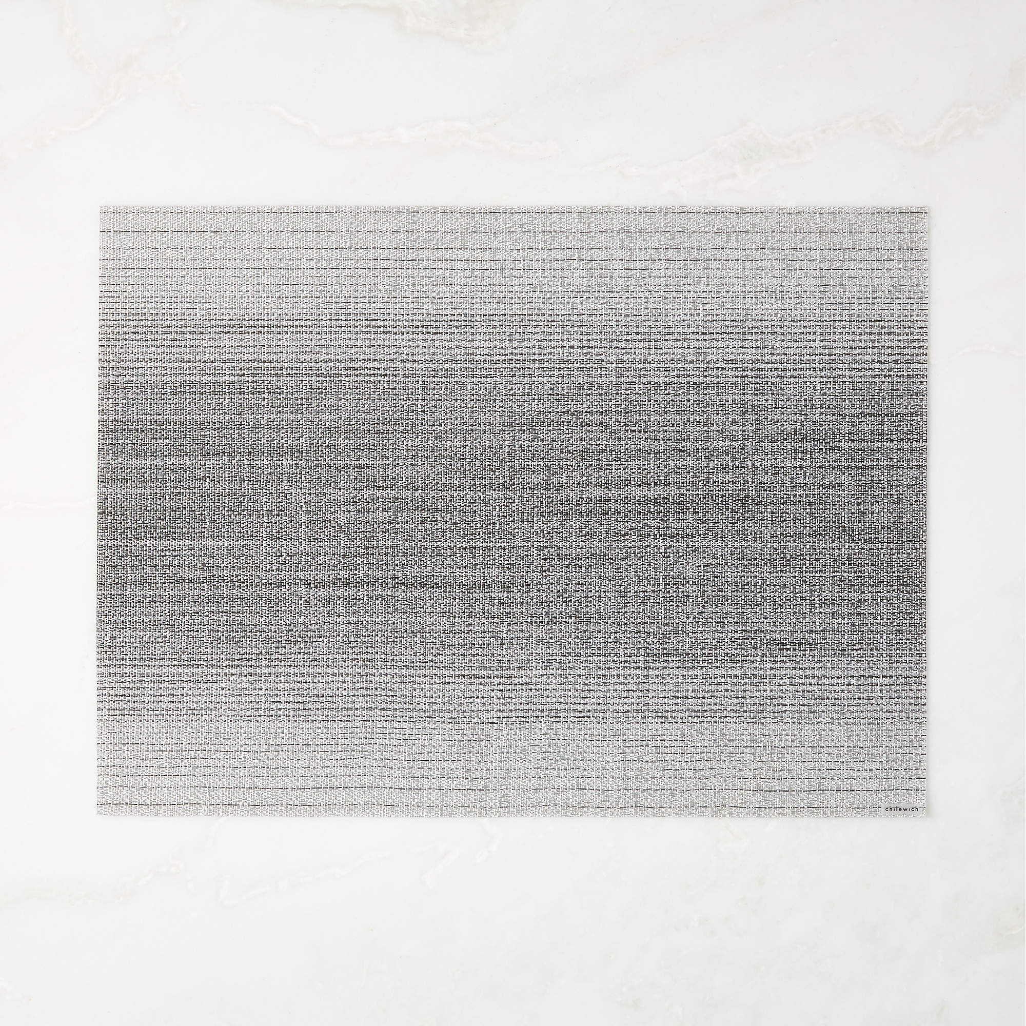 Chilewich Woven Grey Ombre Vinyl Placemat CB2