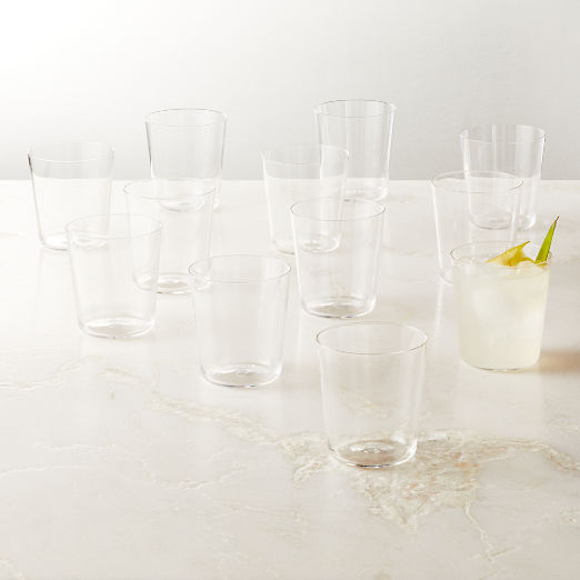 Chill Acrylic Double Old-Fashioned Glasses Set of 12