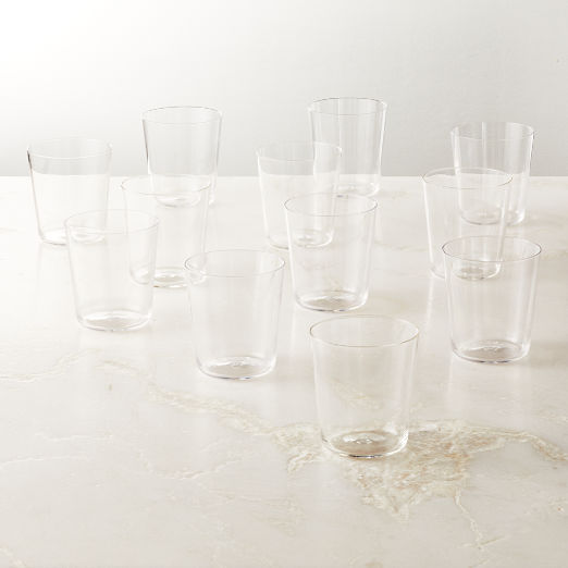 Chill Acrylic Double Old-Fashioned Glasses Set of 12