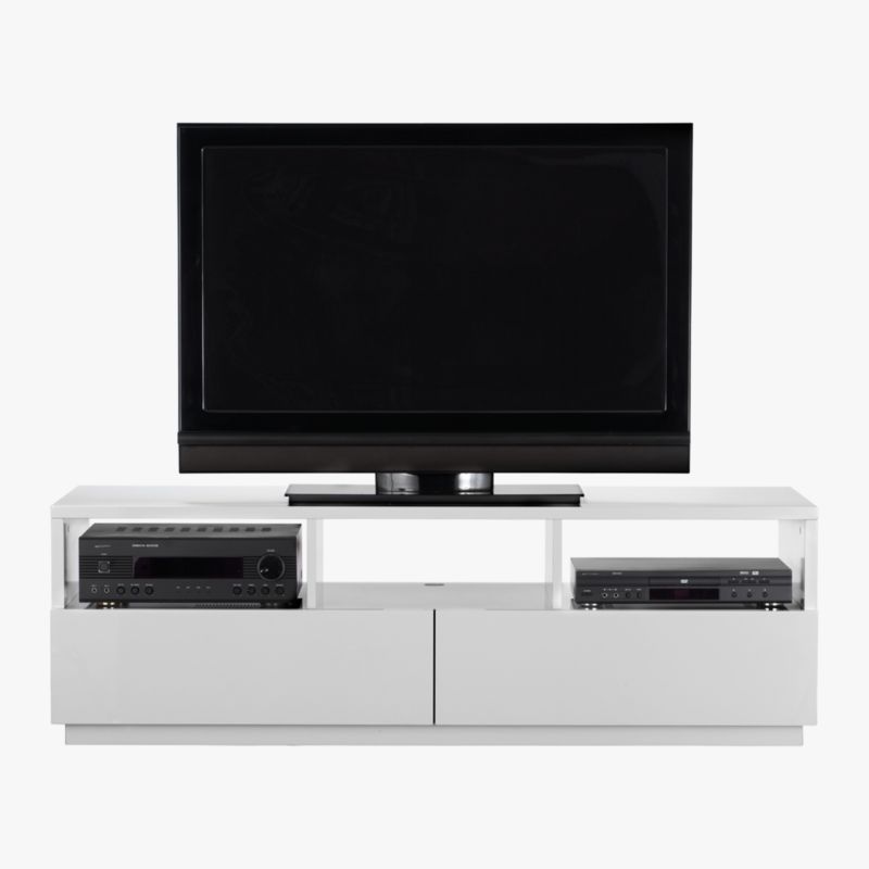 Chill 60" White High-Gloss Media Console - image 6 of 15