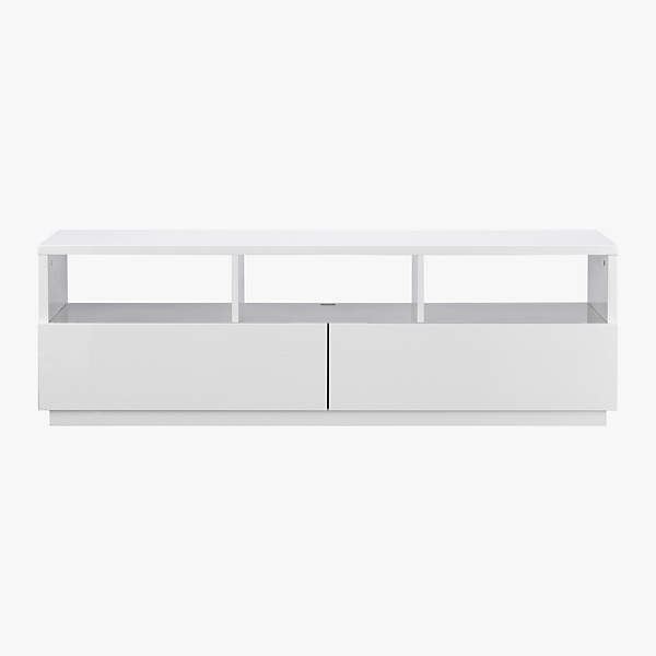 Cb2 tv stand deals white