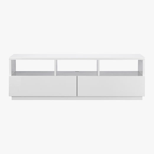 Chill 60" White High-Gloss Media Console