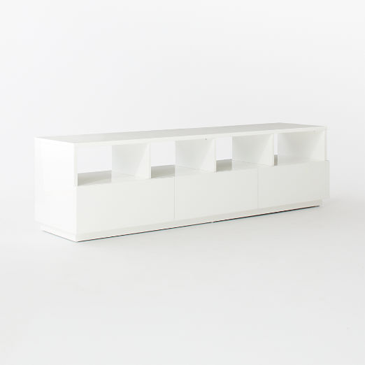 Chill 80" White High-Gloss Media Console