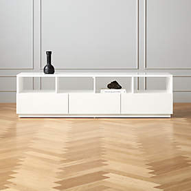 Chill 60" White High-Gloss Media Console
