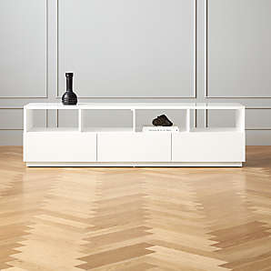 Cb2 white cabinet discount