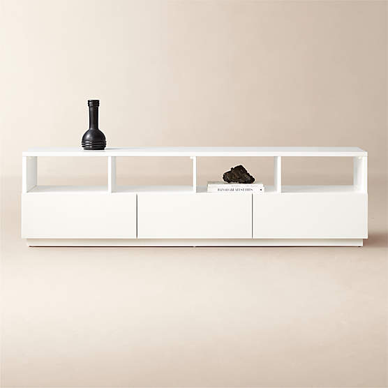 Chill 60" White High-Gloss Media Console