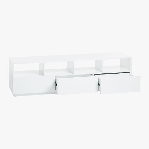Chill 80" White High-Gloss Media Console