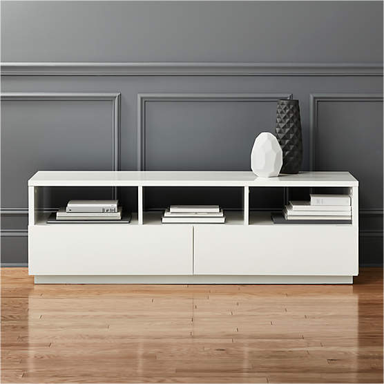 Chill 60" White High-Gloss Media Console