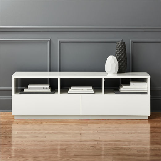 Chill 60" White High-Gloss Media Console