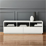 Chill 60" White High-Gloss Media Console