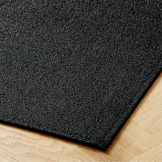 Chilewich® Black Boucle Utility Mat 2'x3'
