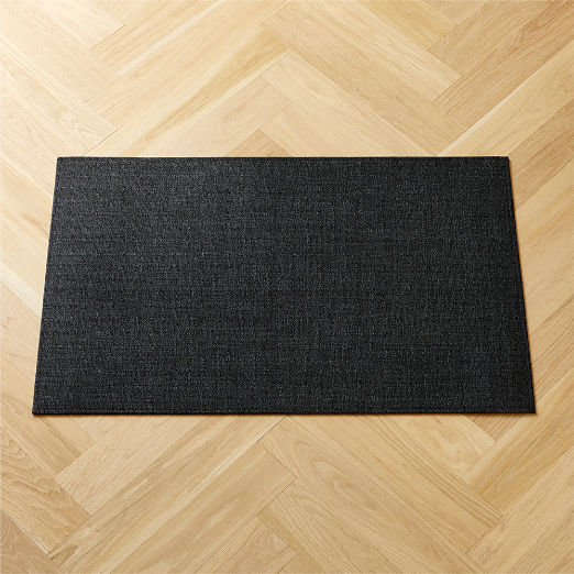 Chilewich® Black Boucle Utility Mat 2'x3'