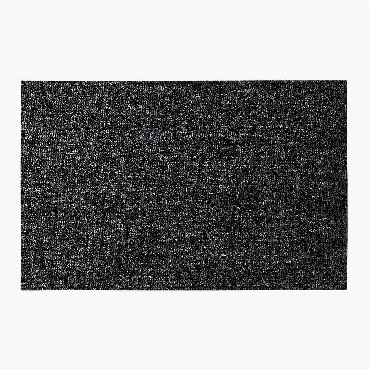Chilewich Black Boucle Utility Mat 2'x3' + Reviews CB2