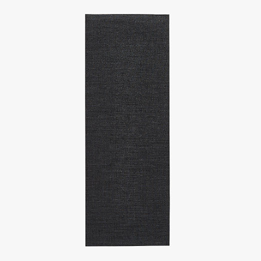 Chilewich® Black Boucle Utility Mat 2'x6'