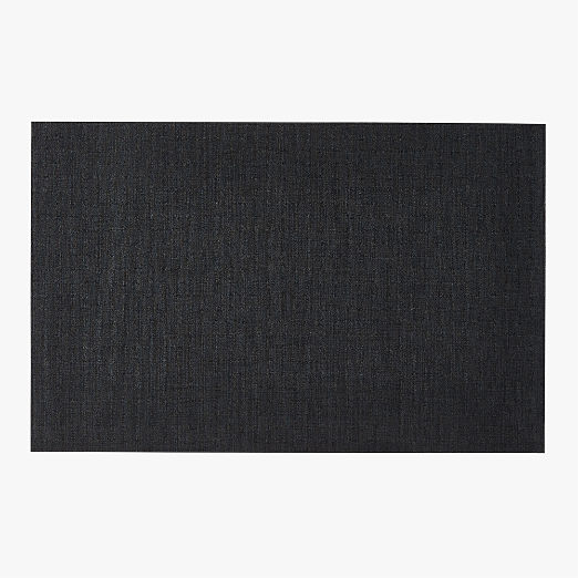 Chilewich® Black Boucle Utility Mat 3.8'x6'