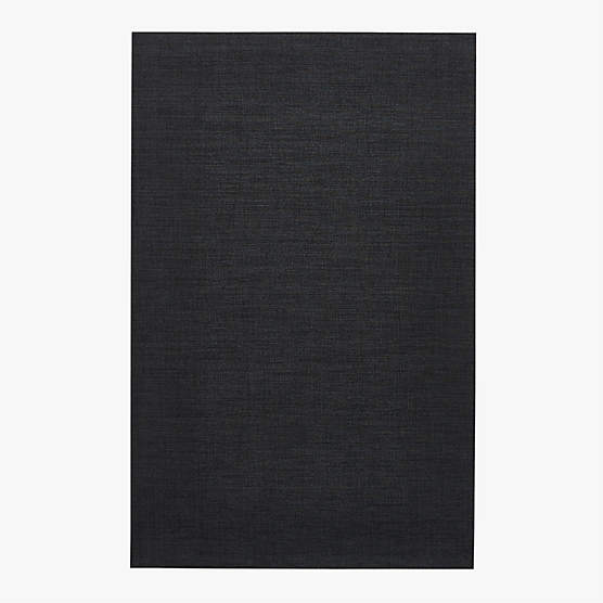 Chilewich® Black Boucle Utility Mat 3.8'x6'