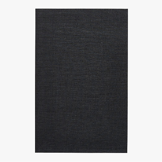 Chilewich® Black Boucle Utility Mat 3.8'x6'
