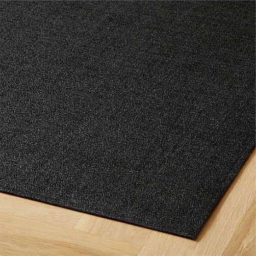Chilewich® Black Boucle Utility Mat 6'x8.8'