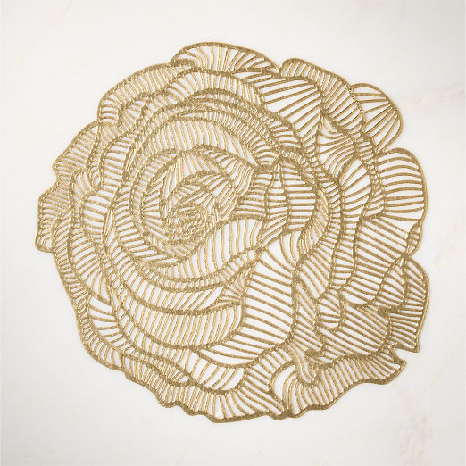 Chilewich® Pressed Rose Brass Placemat