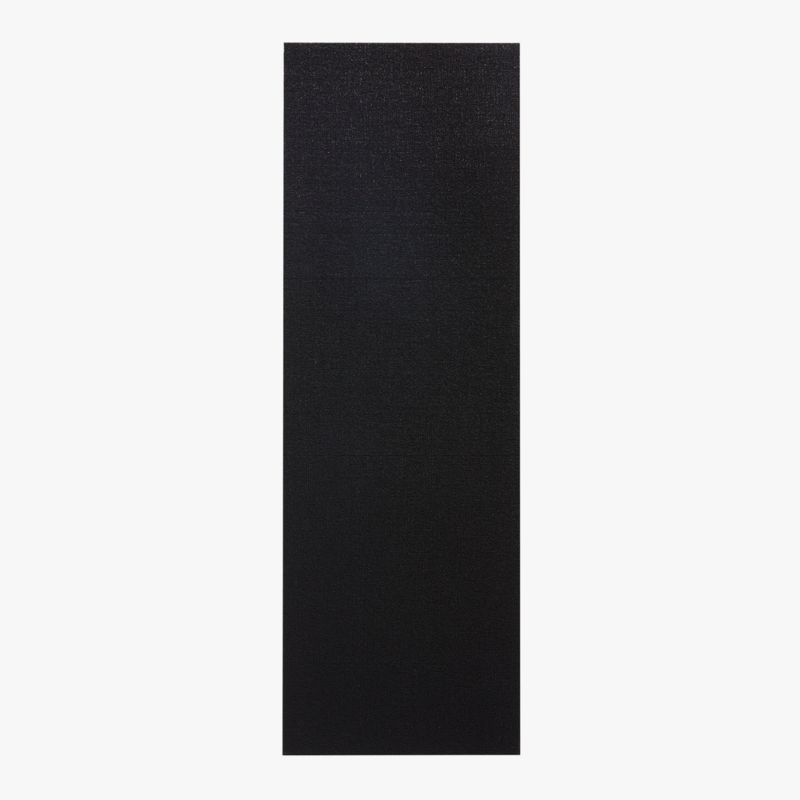 View Chilewich® Solid Black Shag Runner Rug 2'x6' details