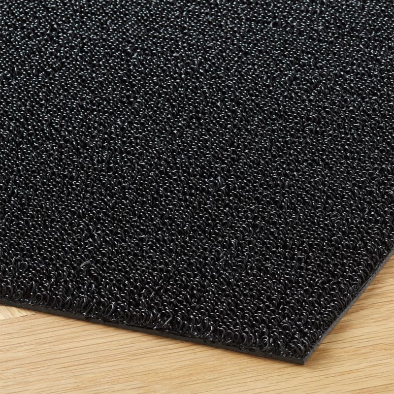 Chilewich Modern Solid Black Shag Utility Mat 2'x3' + Reviews