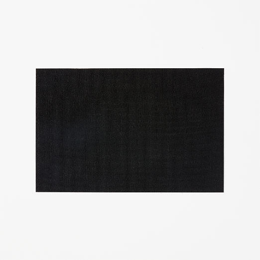 Chilewich® Solid Black Shag Utility Mat 2'x3'