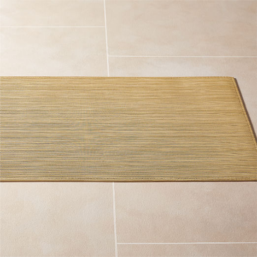 Chilewich Rib Weave Butterscotch Floormat 2'x6'