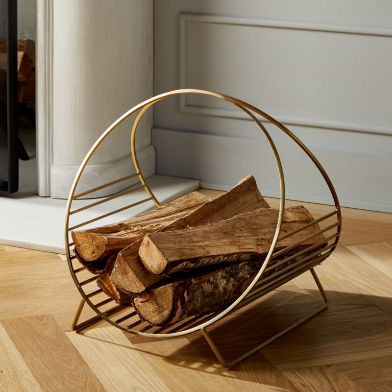 View Chord Antique Brass Log Holder details