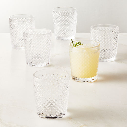 Chroma Clear Double Old-Fashioned Glasses Set of 6