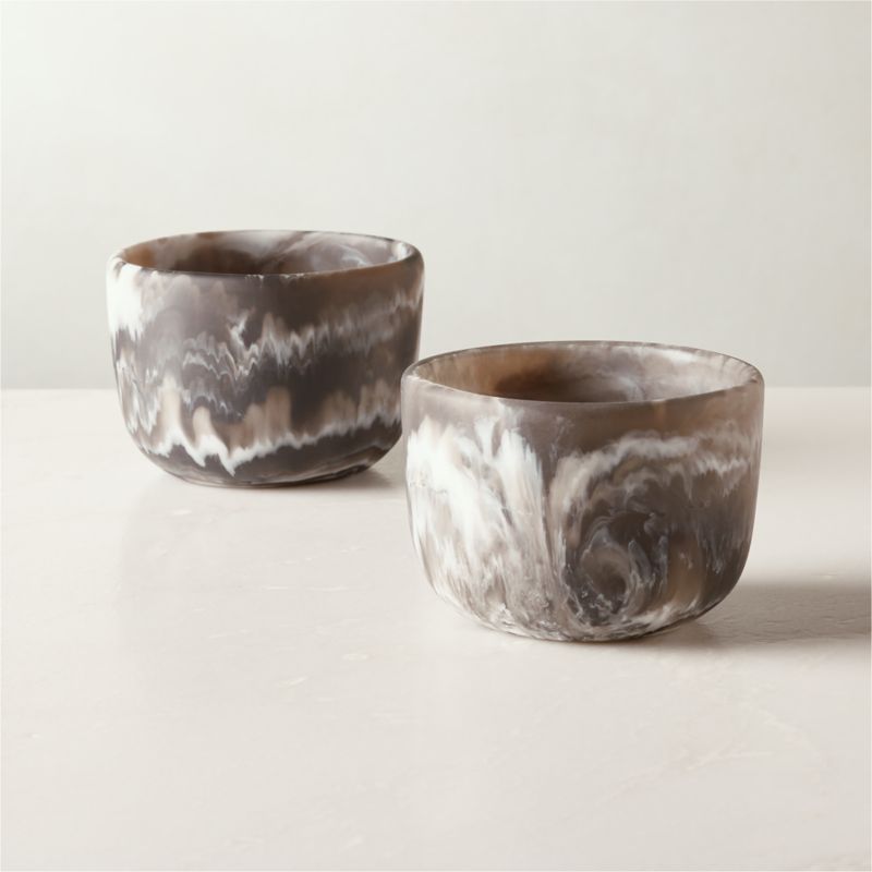 Churn Marbleized Resin Serving Bowl - image 2 of 3