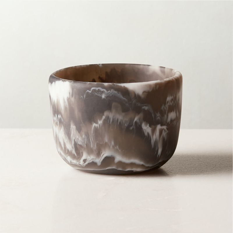 Churn Marbleized Resin Serving Bowl - image 0 of 3