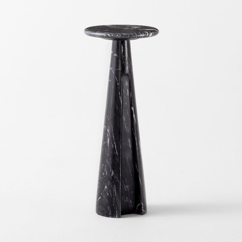 Ciccio Black Marble Side Table - image 7 of 13