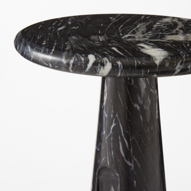 Ciccio Black Marble Side Table - image 9 of 13