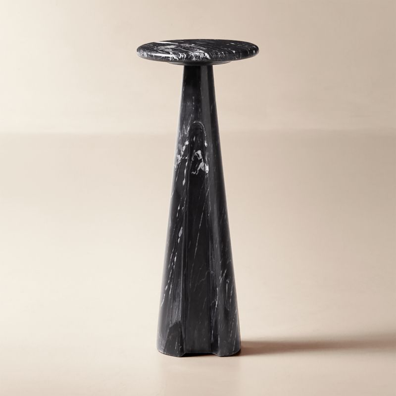 View Ciccio Black Marble Side Table details