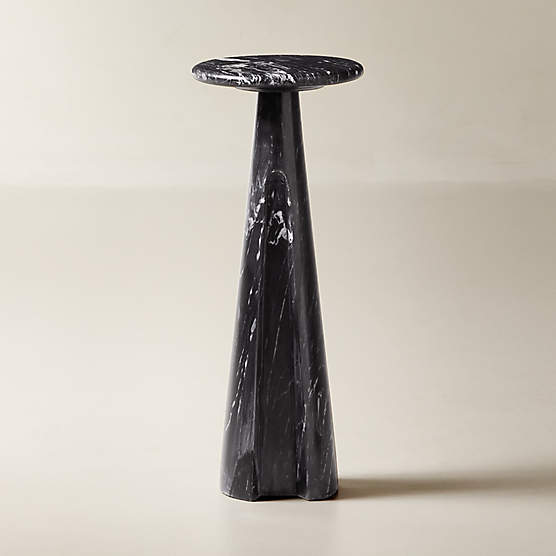 Ciccio Black Marble Side Table