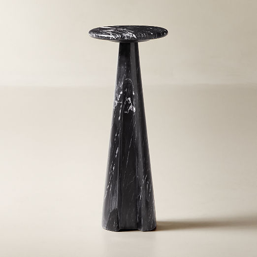 Ciccio Black Marble Side Table