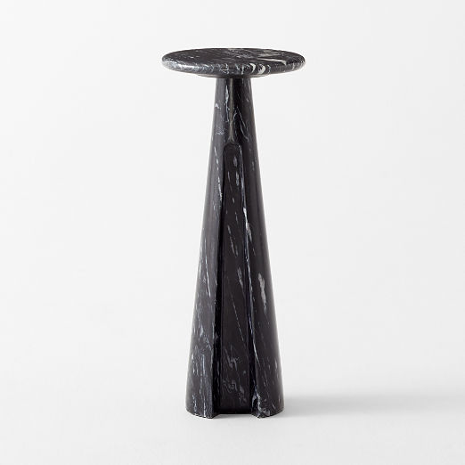 Ciccio Black Marble Side Table