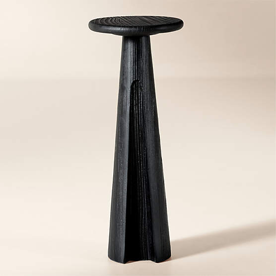 Ciccio Black Wood Side Table