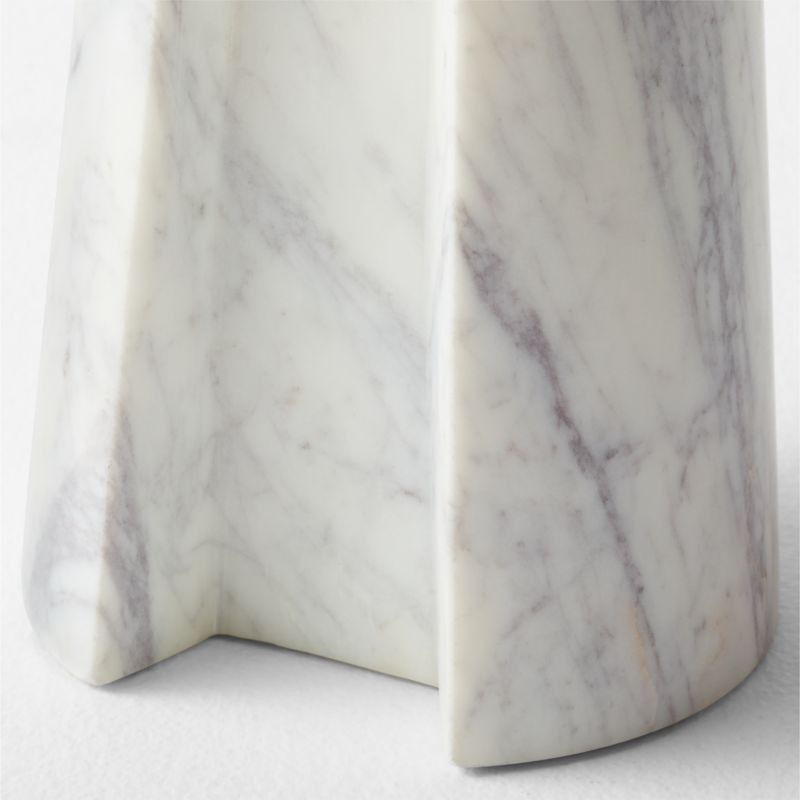 Ciccio White Marble Side Table - image 8 of 11