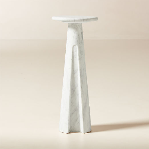 Ciccio White Marble Side Table